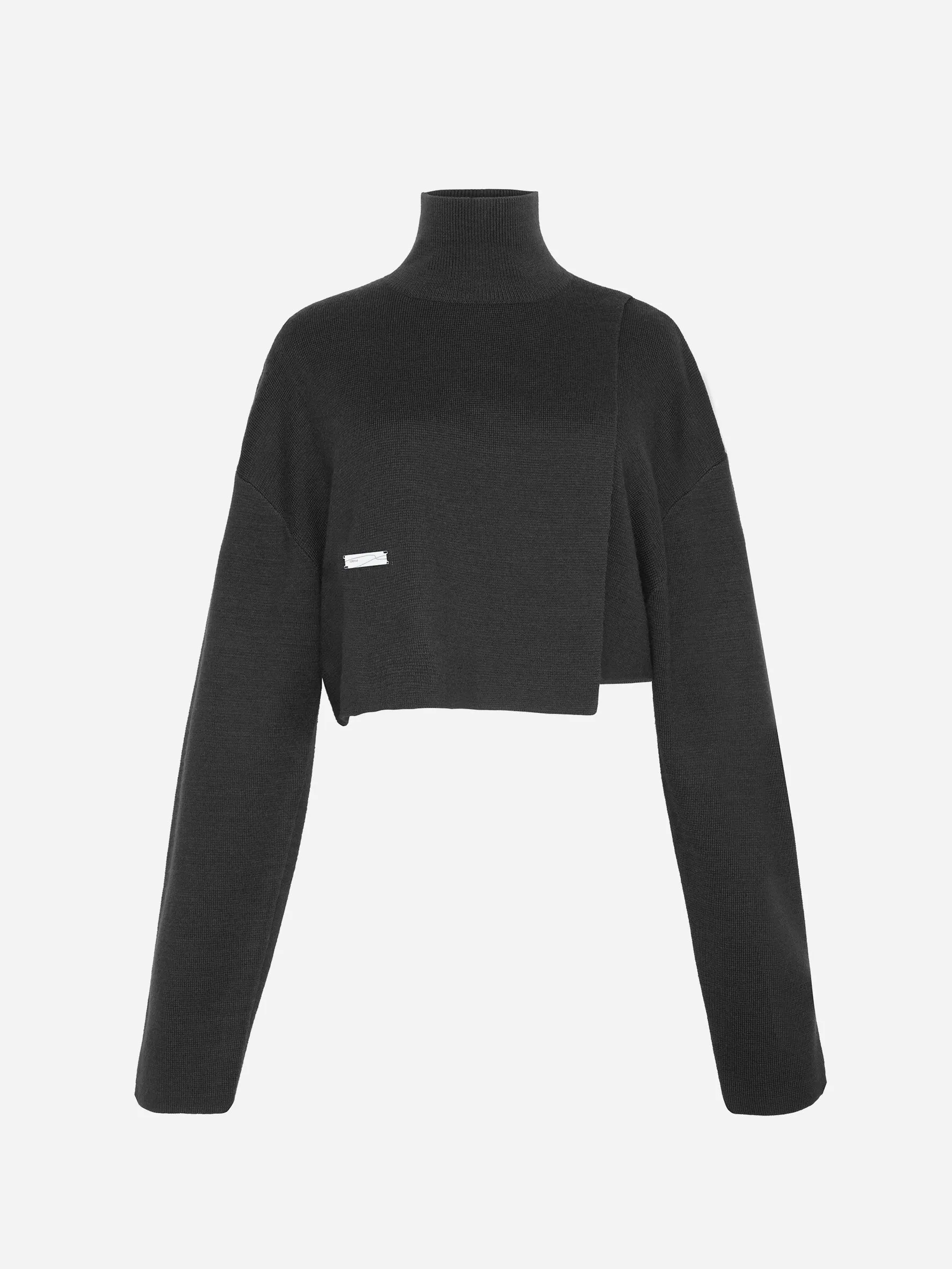 004 - Asymmetrical Turtleneck Sweater