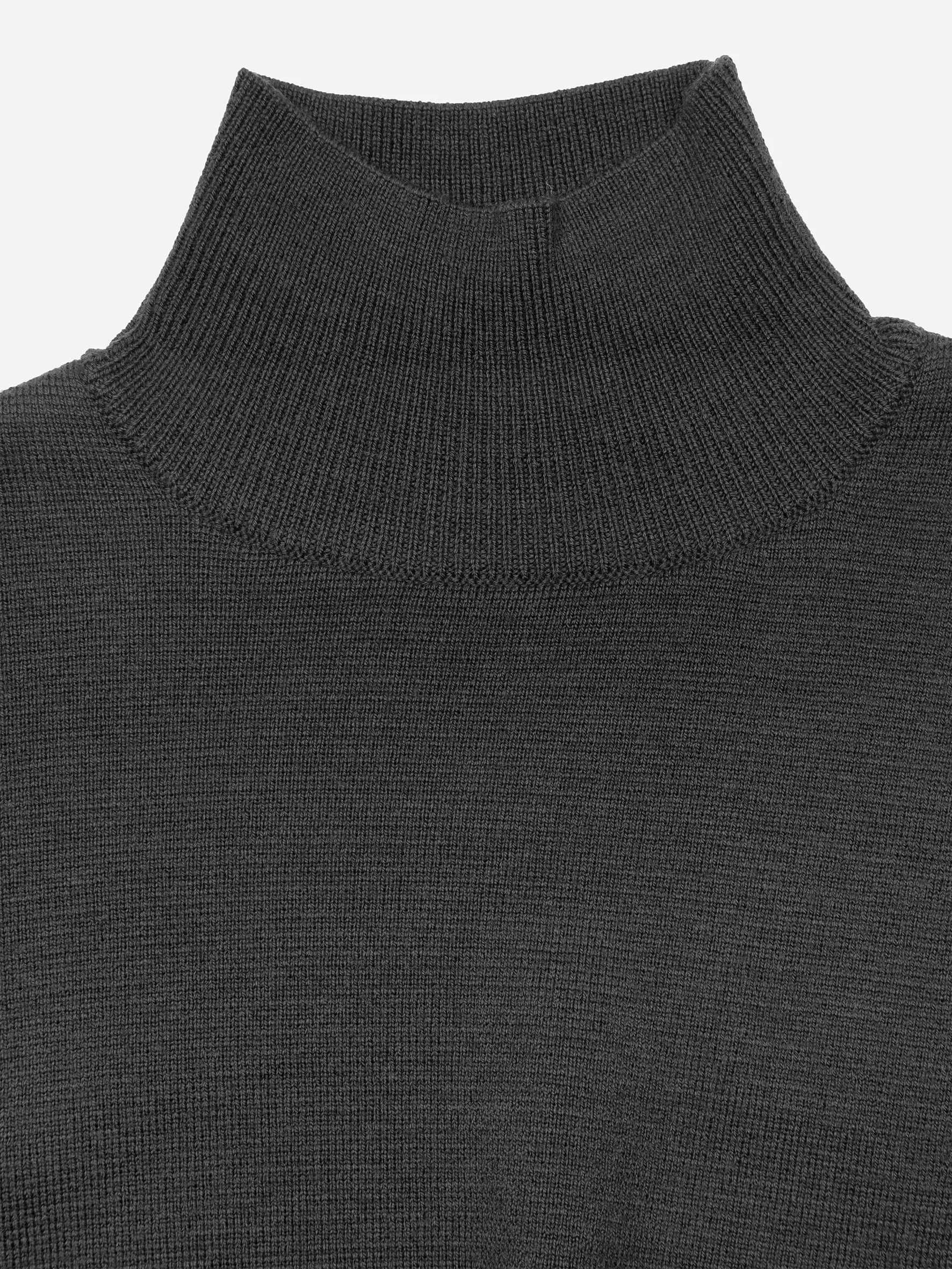 004 - Asymmetrical Turtleneck Sweater