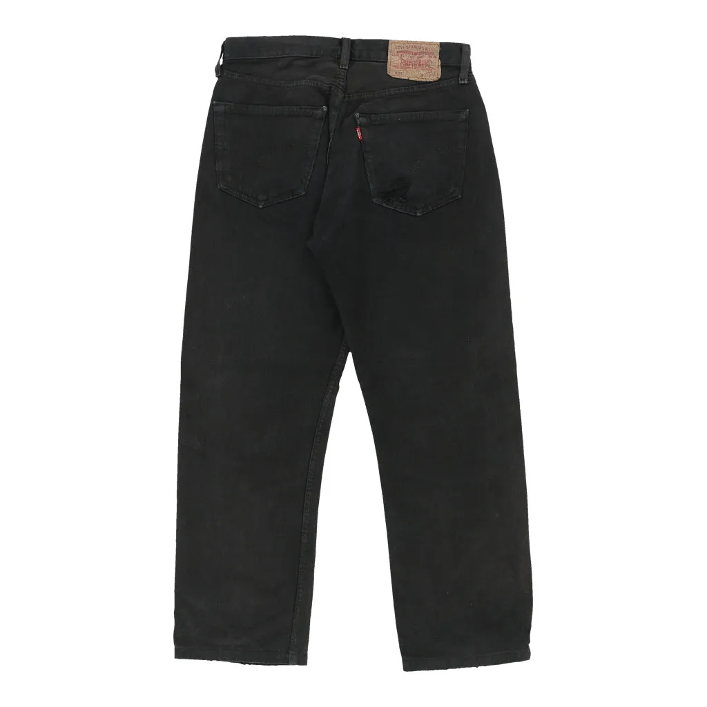 501 Levis Jeans - 28W UK 8 Black Cotton