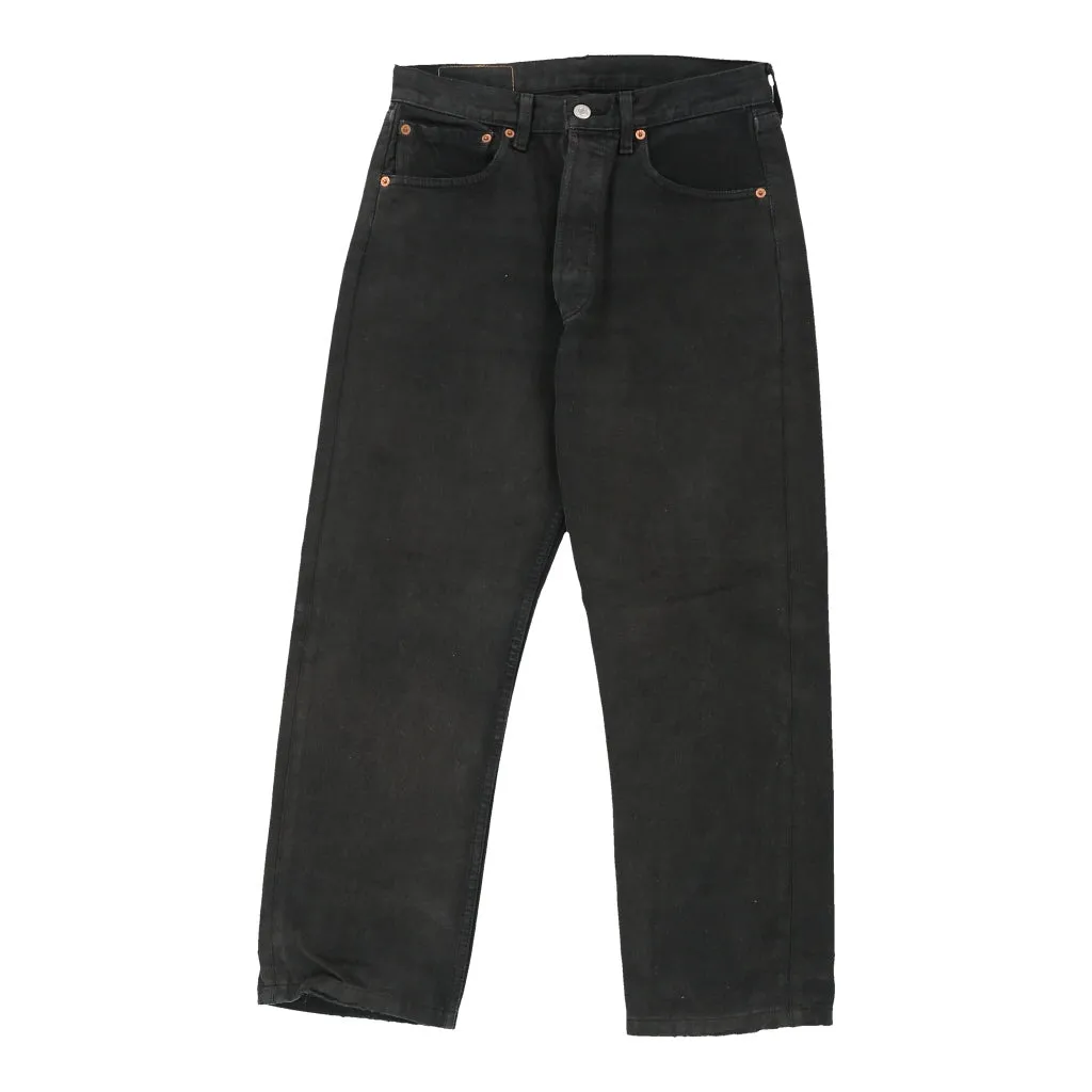 501 Levis Jeans - 28W UK 8 Black Cotton