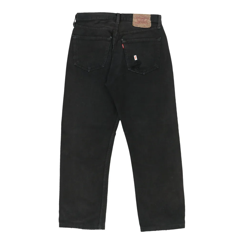 501 Levis Jeans - 28W UK 8 Black Cotton