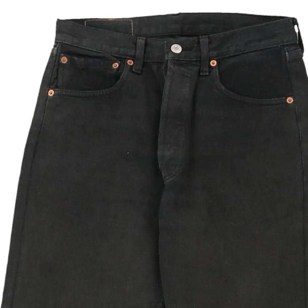 501 Levis Jeans - 28W UK 8 Black Cotton