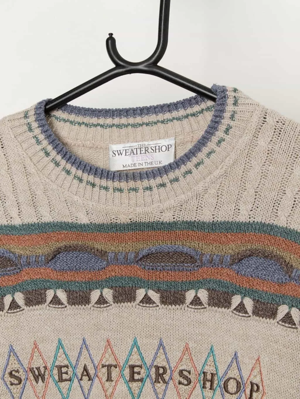 90s vintage The Sweater Shop Teens jumper, made in the UK – Medium