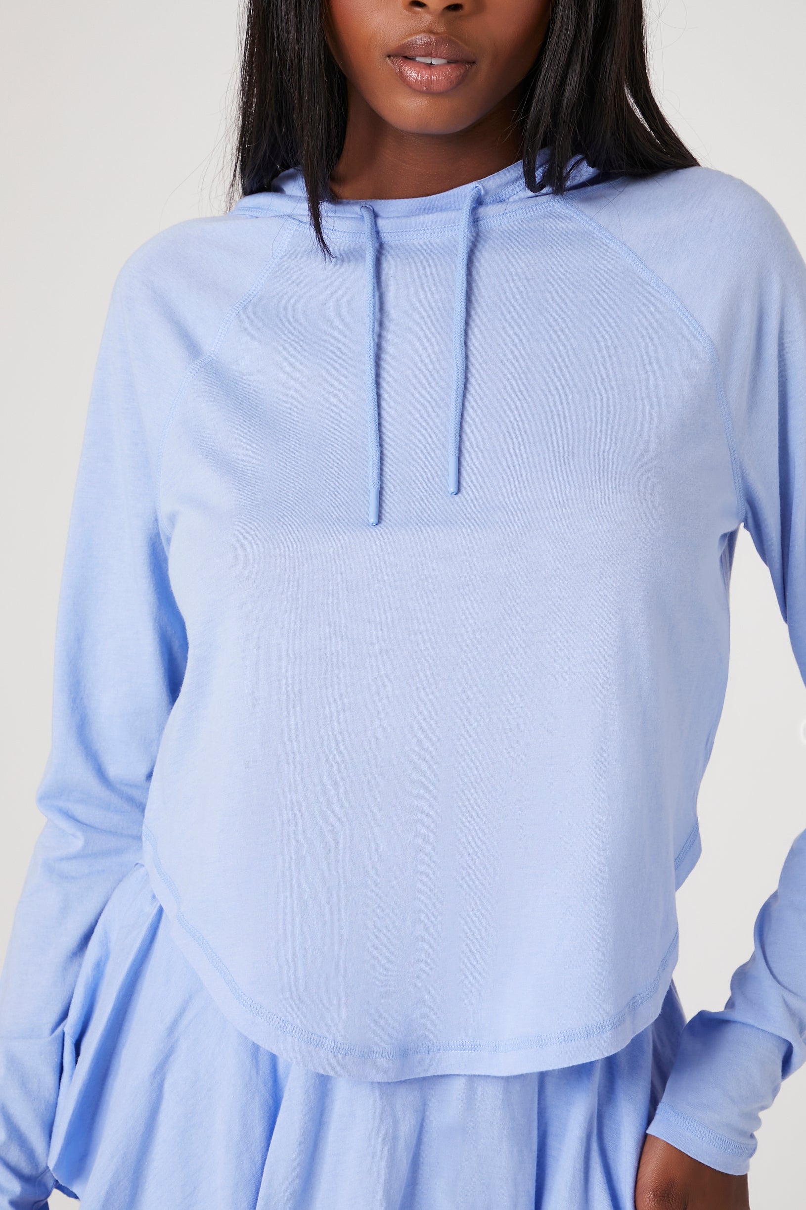 Active Raglan Hooded Top