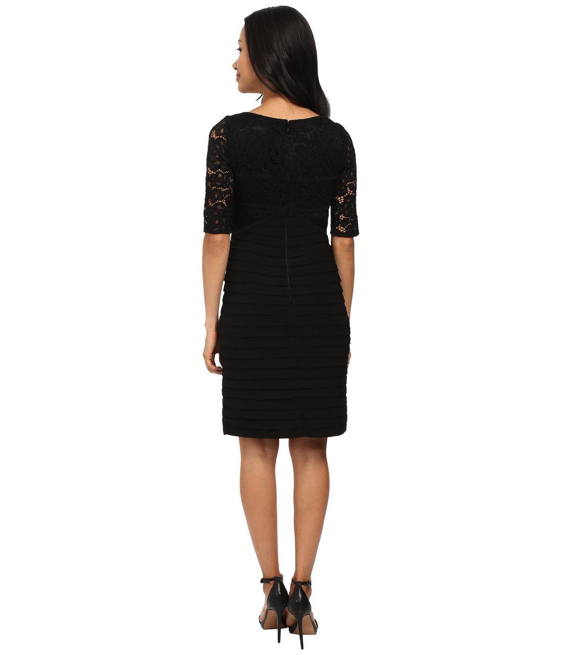 Adrianna Papell - V-Neck Sheath Dress 14249310