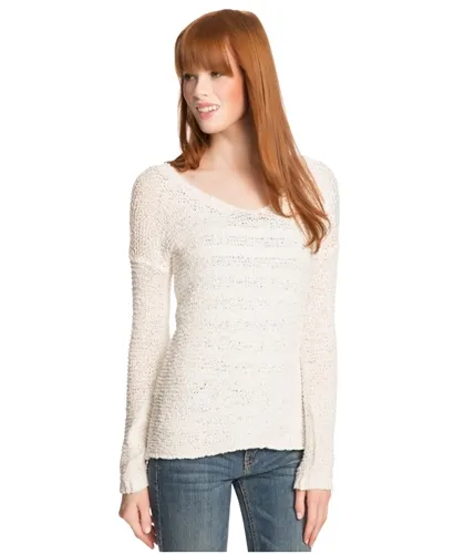 Aeropostale Womens Sheer Hi-Lo Knit Sweater, TW2