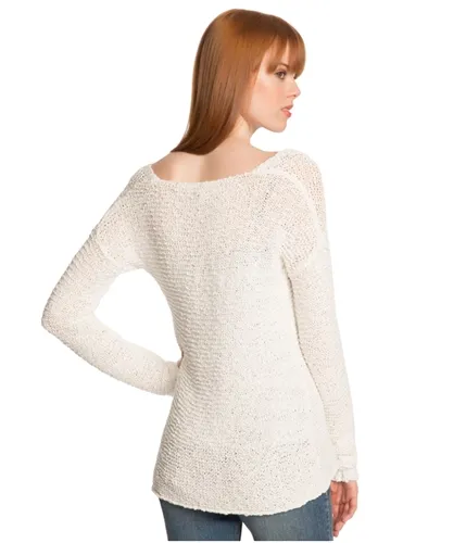 Aeropostale Womens Sheer Hi-Lo Knit Sweater, TW2