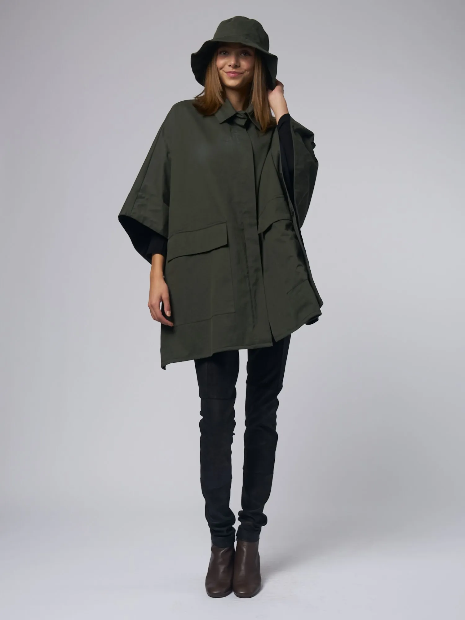 Alize Eco  Poncho Coat Bronze 