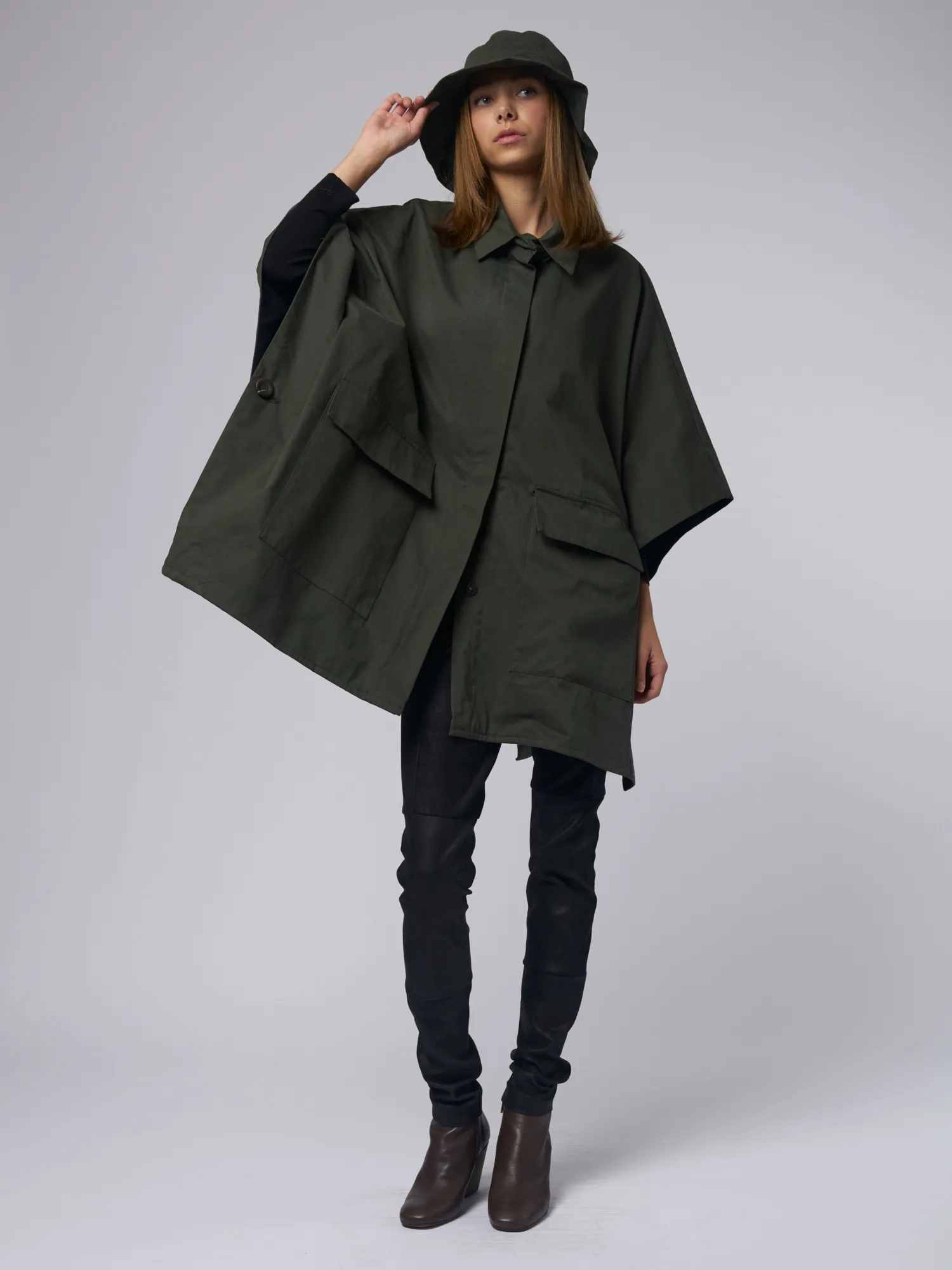 Alize Eco  Poncho Coat Bronze 