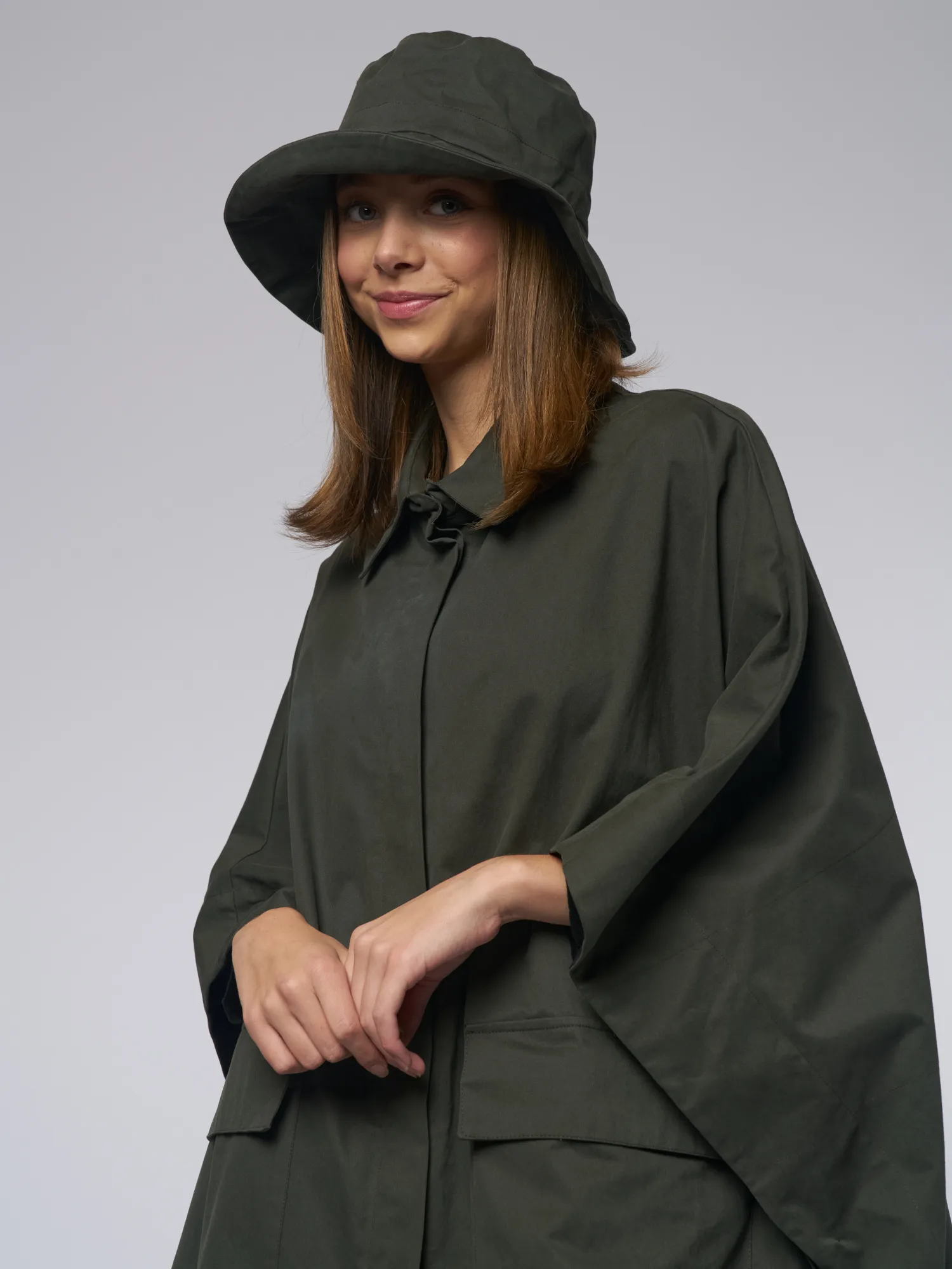 Alize Eco  Poncho Coat Bronze 