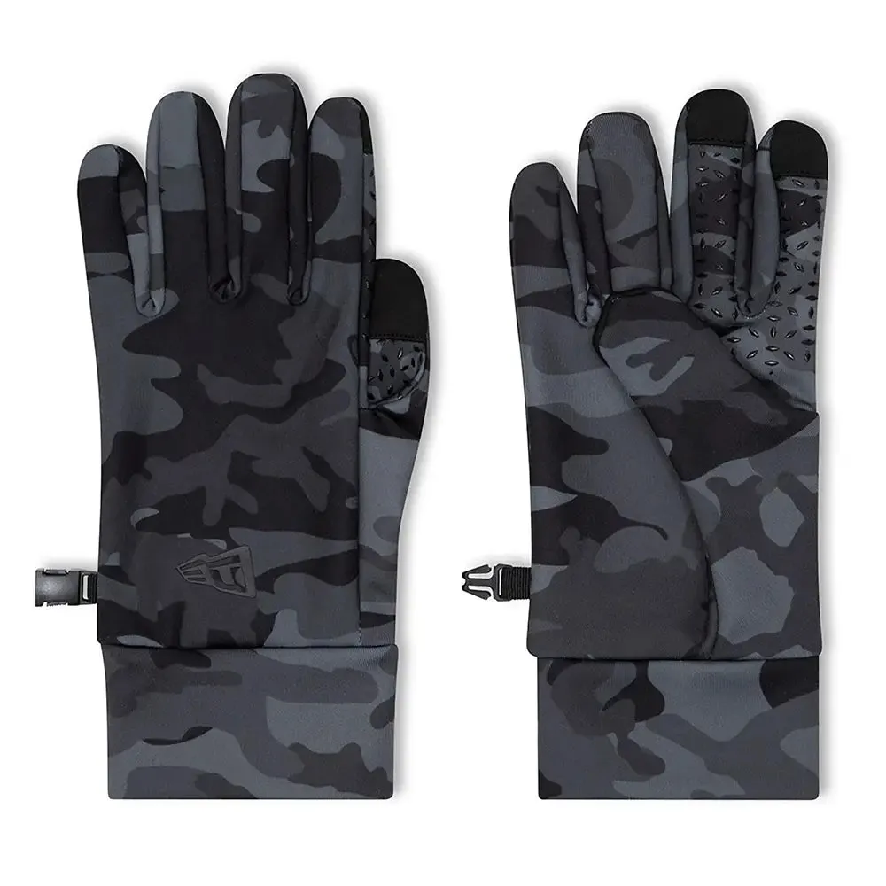 All Over Print Camo E-Touch Black Gloves