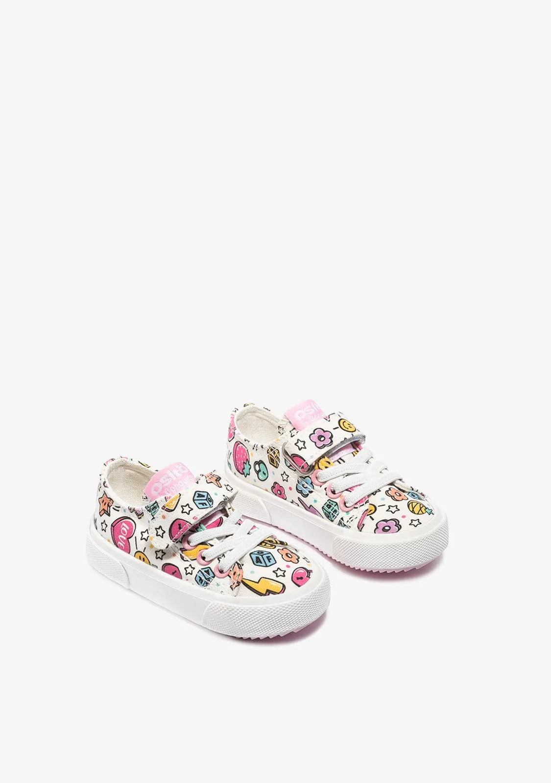 Baby's White Sneakers Canvas