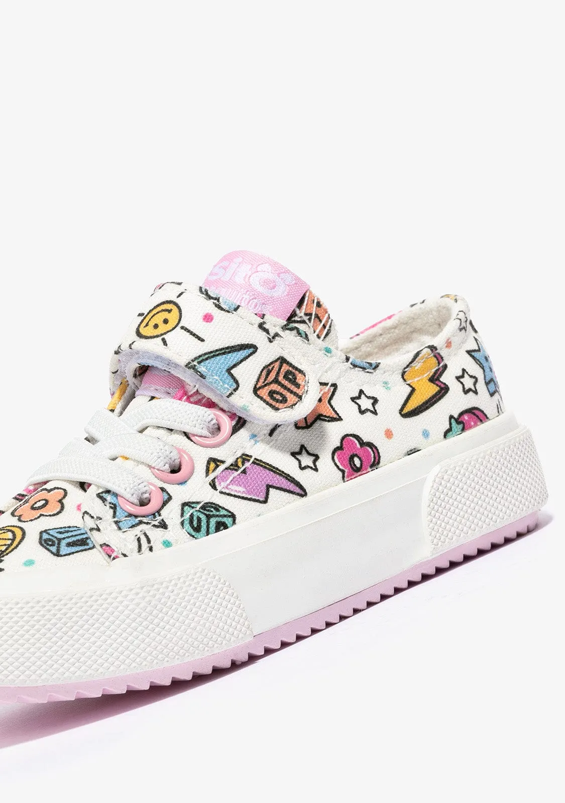 Baby's White Sneakers Canvas