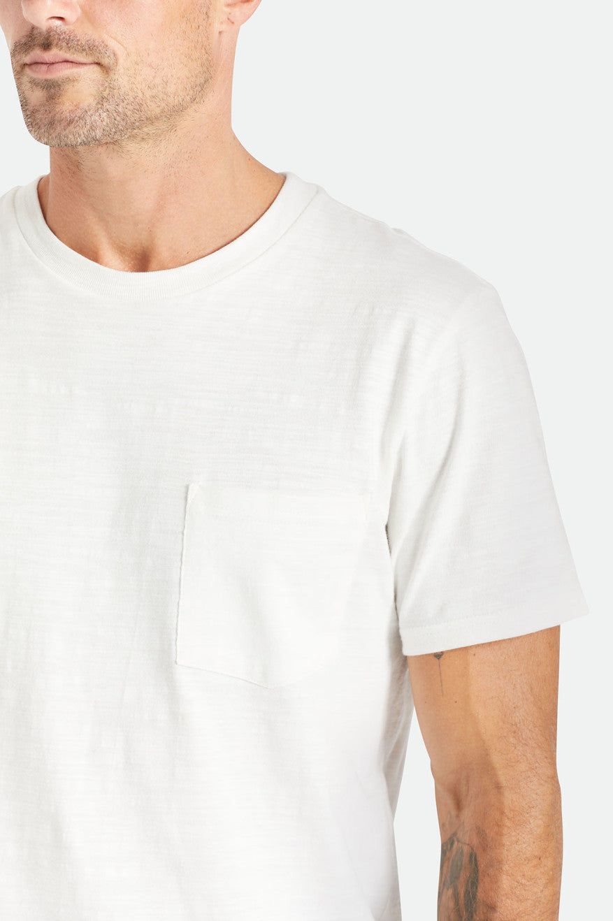 Basic Slub S/S Pocket Tee - Off White