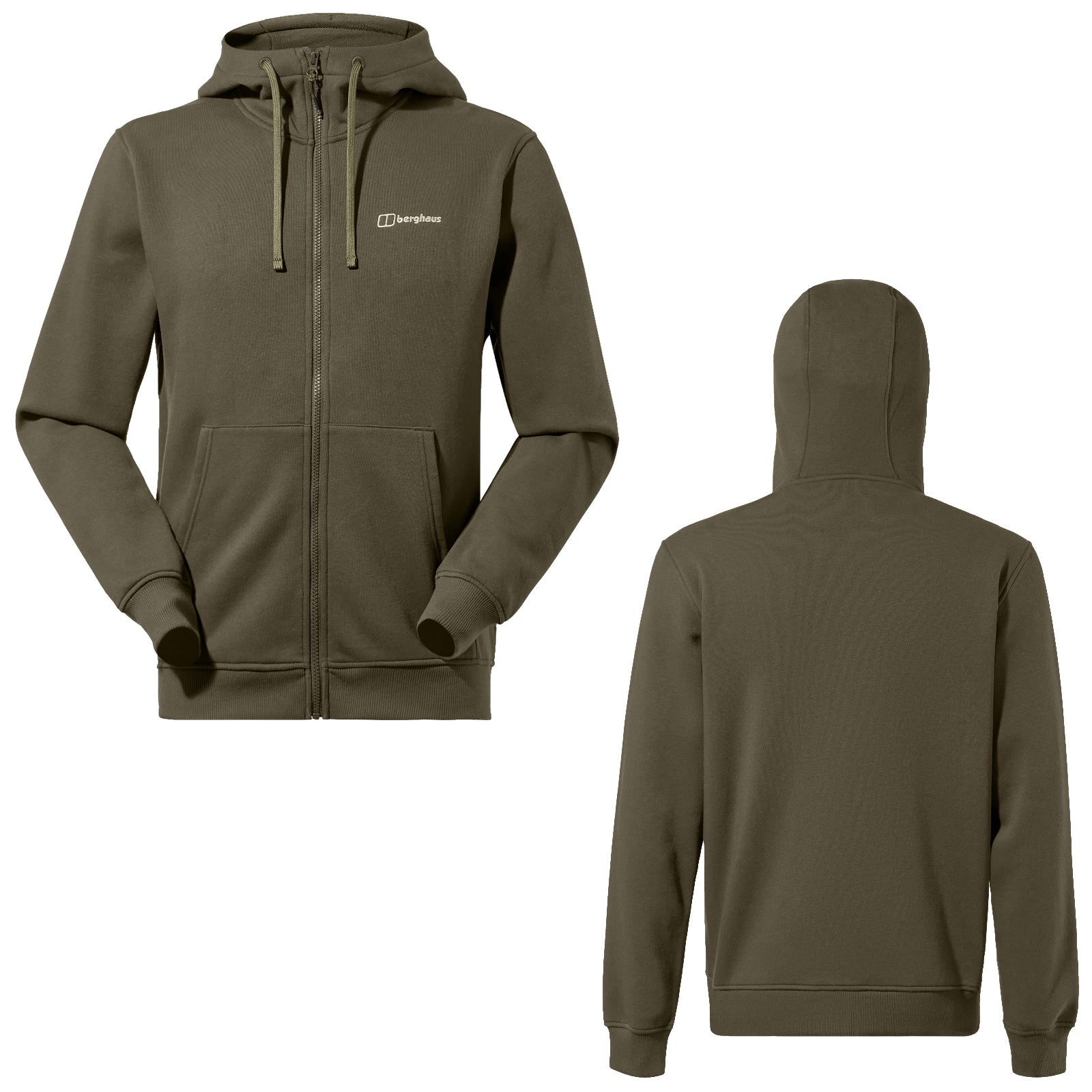 Berghaus Mens Logo Full Zip Hoodie