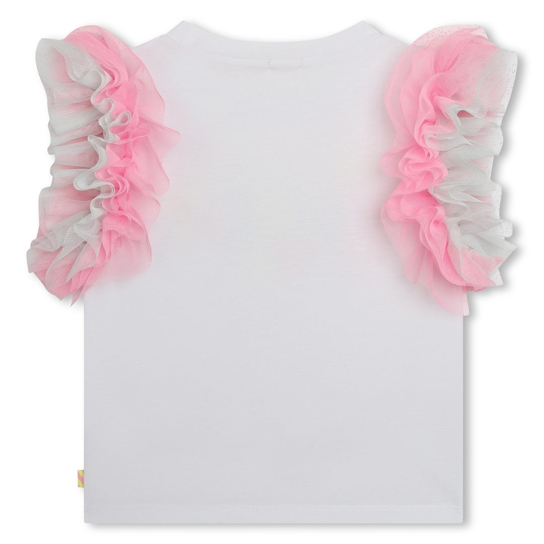 Billieblush-U20356-10P-KG-WHITE-SHORT SLEEVES TEE-SHIRT