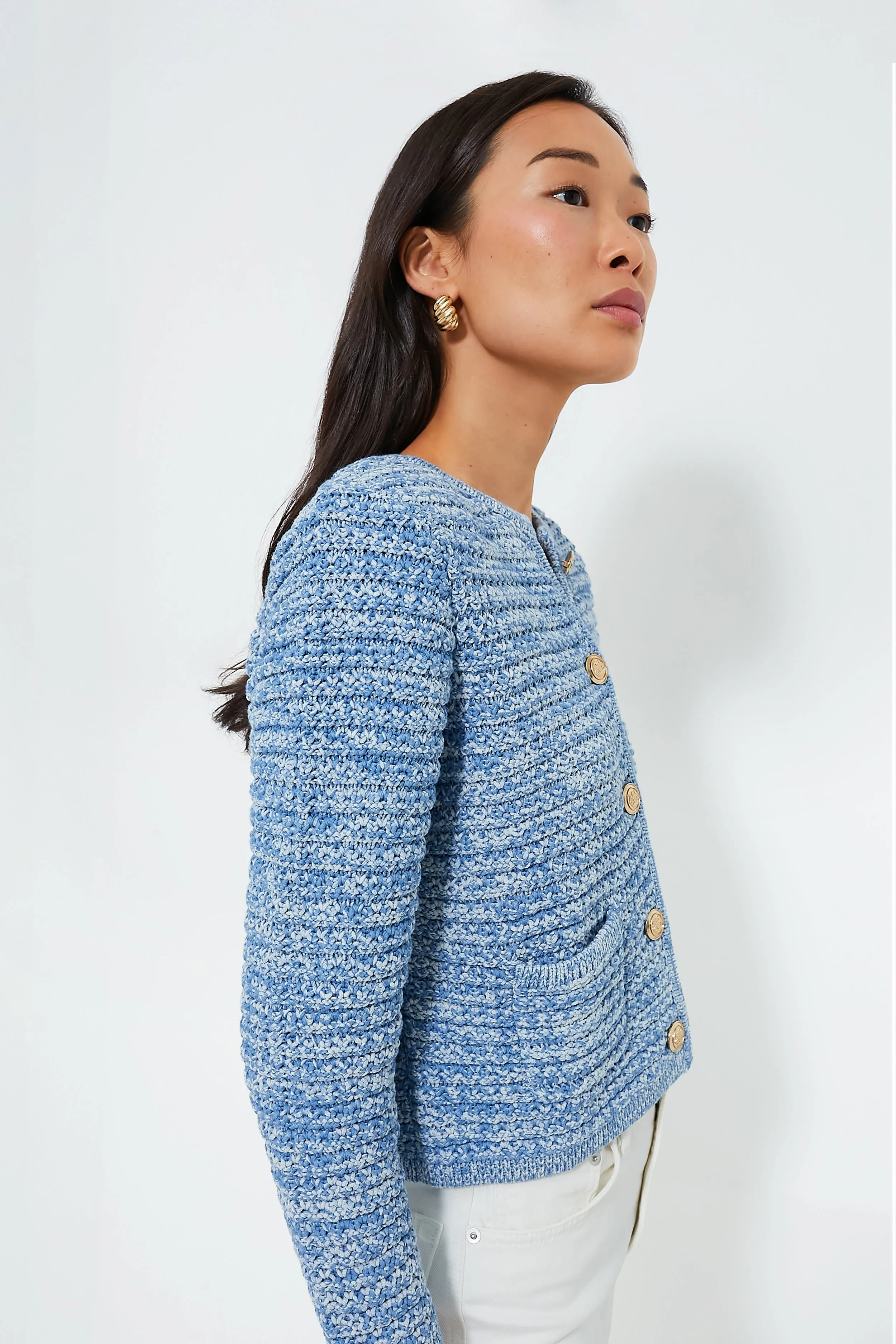 Bleu Guspa Cardigan