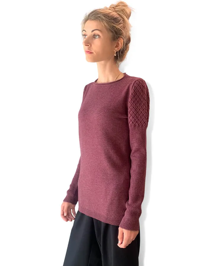 Boat neck sweater womens