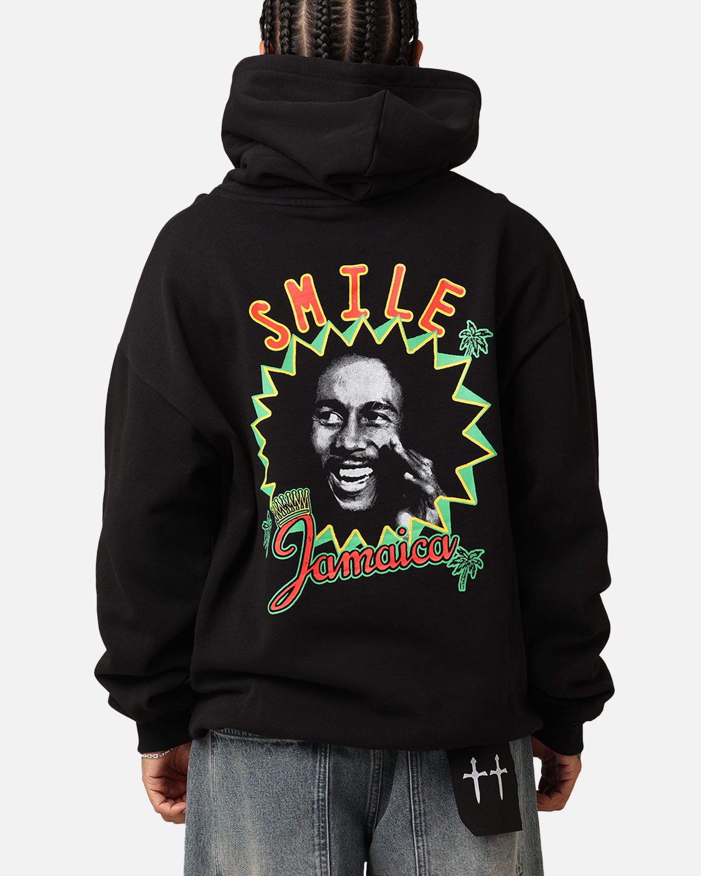 Bob Marley Smile Jamaica Hoodie Black