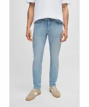 Boss Slim-fit jeans in bright-blue comfort-stretch denim