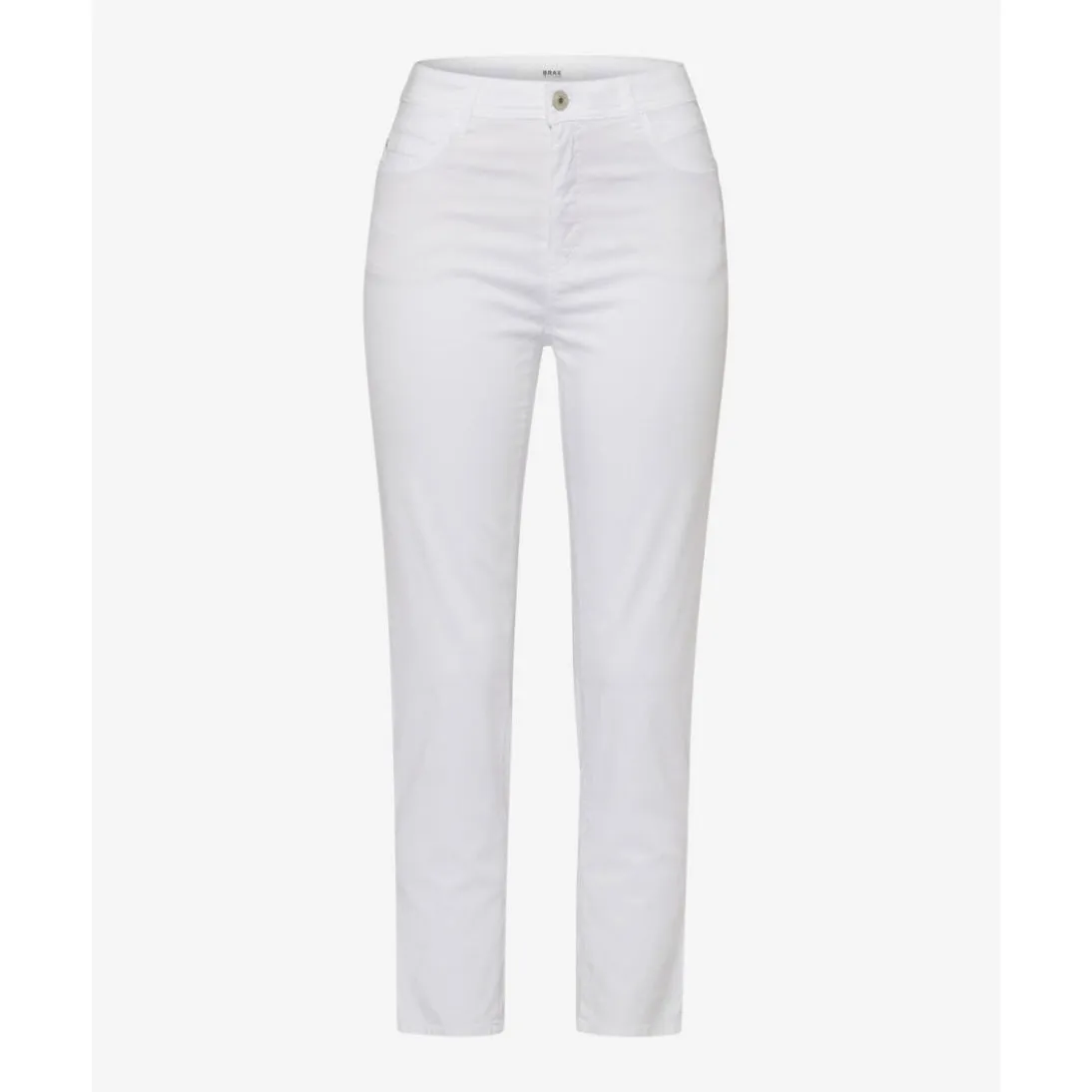 Brax Mary S Cropped Ultra Light Summer Jeans in White 71-3208