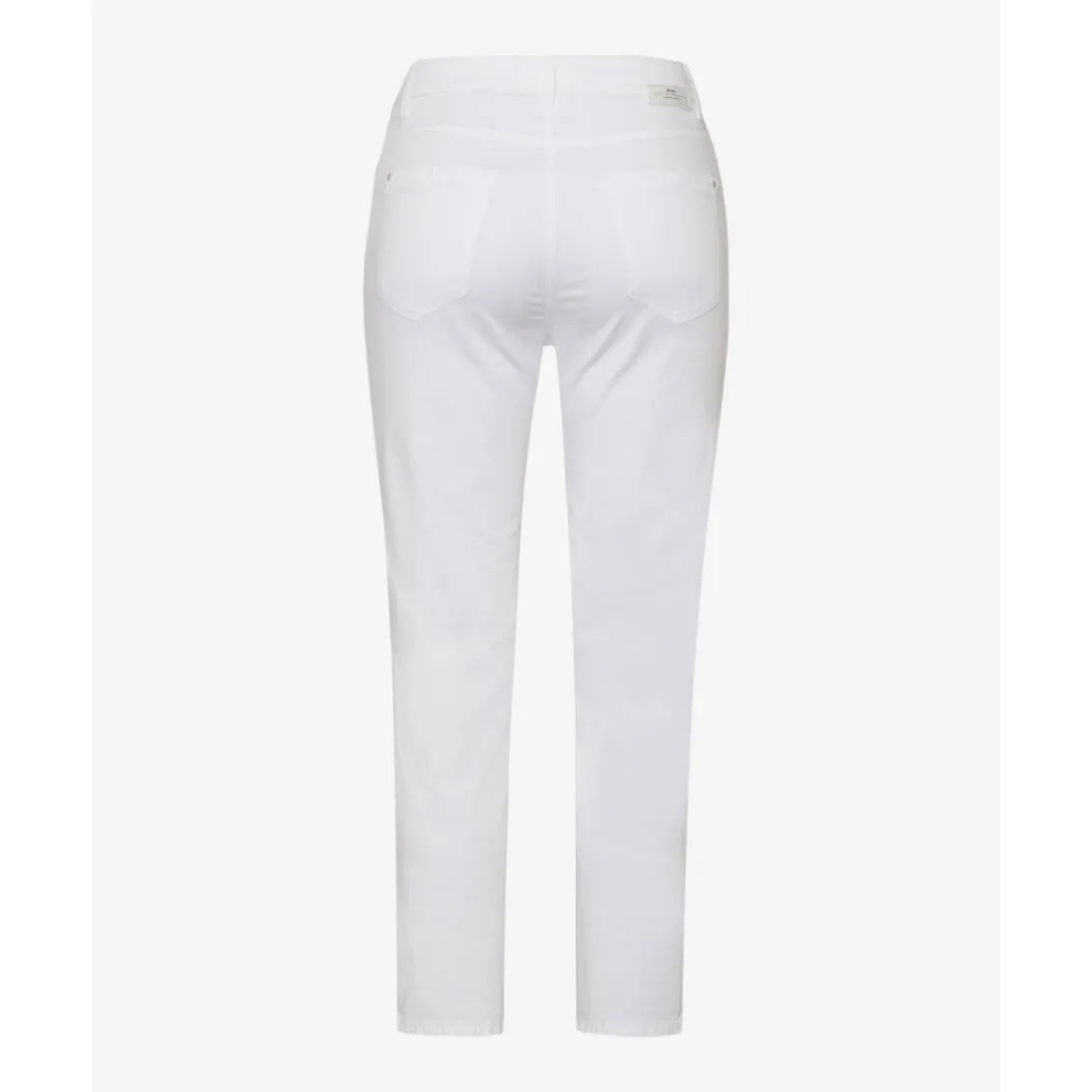 Brax Mary S Cropped Ultra Light Summer Jeans in White 71-3208