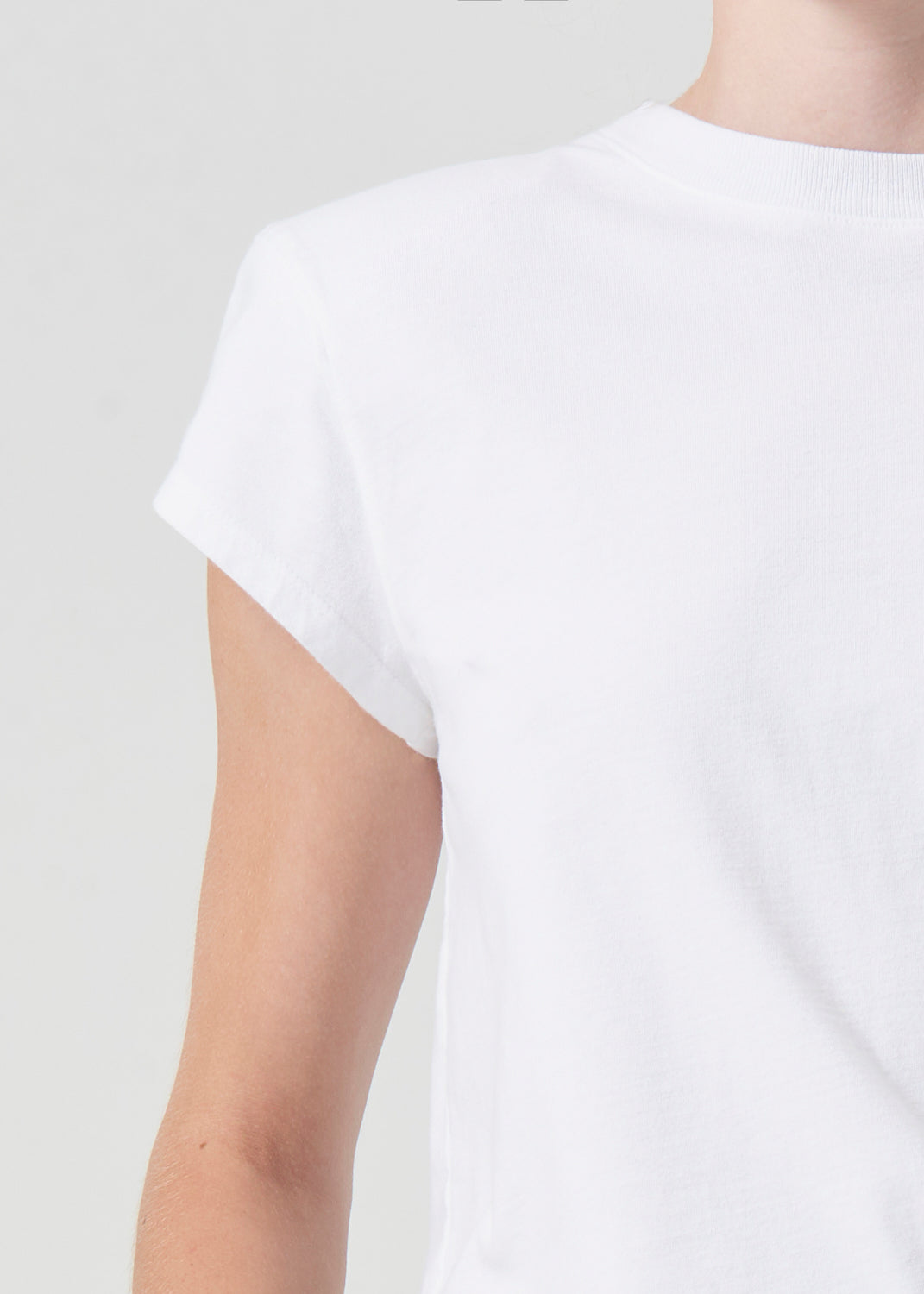 Bryce Shoulder Pad Tee in White