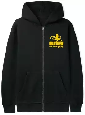 Butter Goods Grow Zip Thru Hoodie / Black