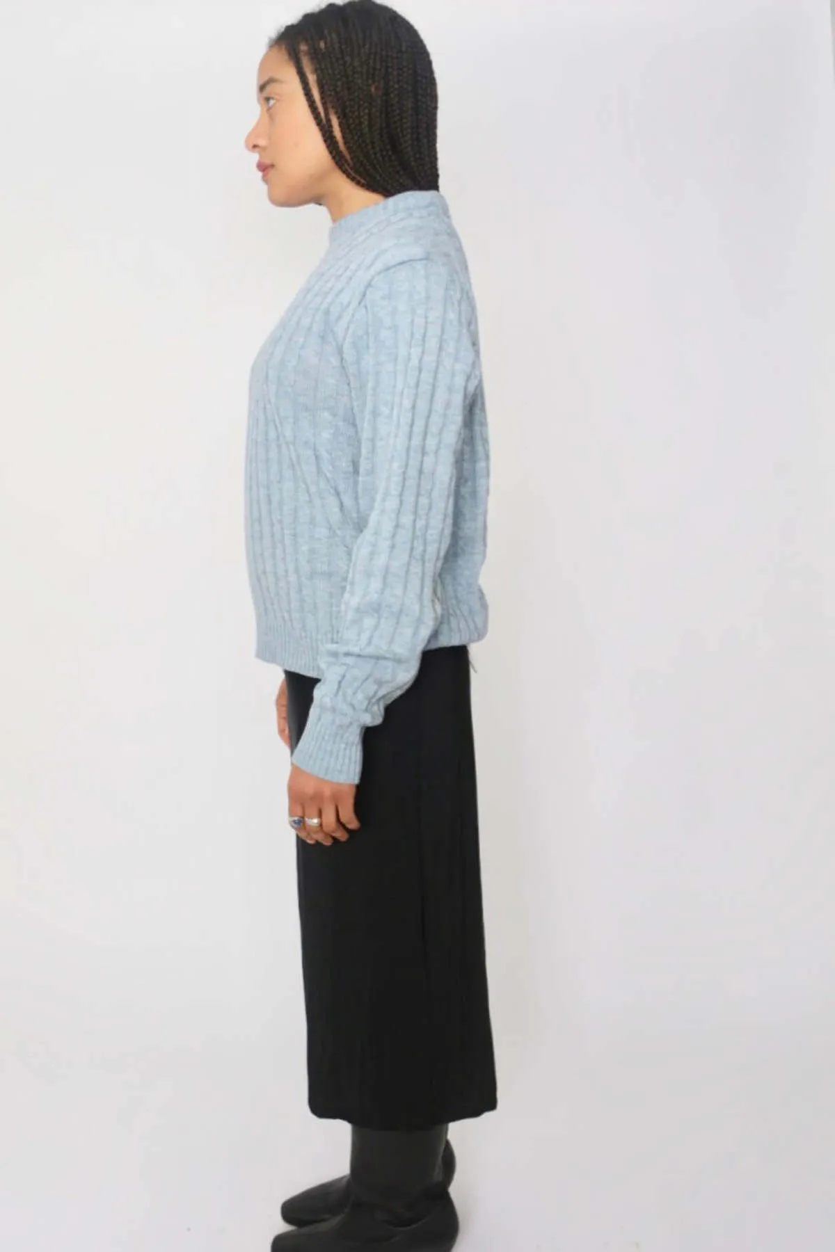 Cableknit Sweater - Blue