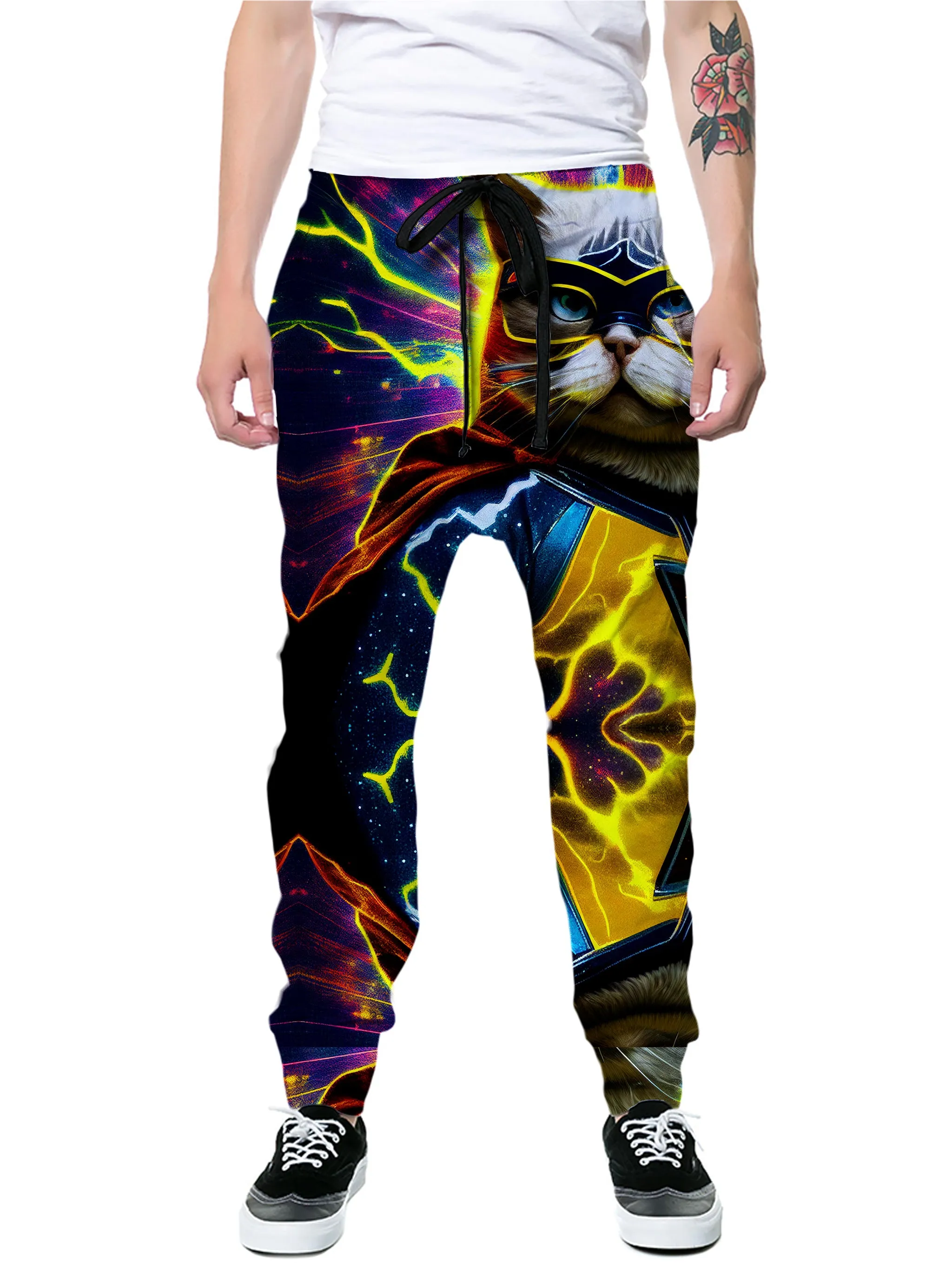 Cat Hero Zip-Up Hoodie and Joggers Combo