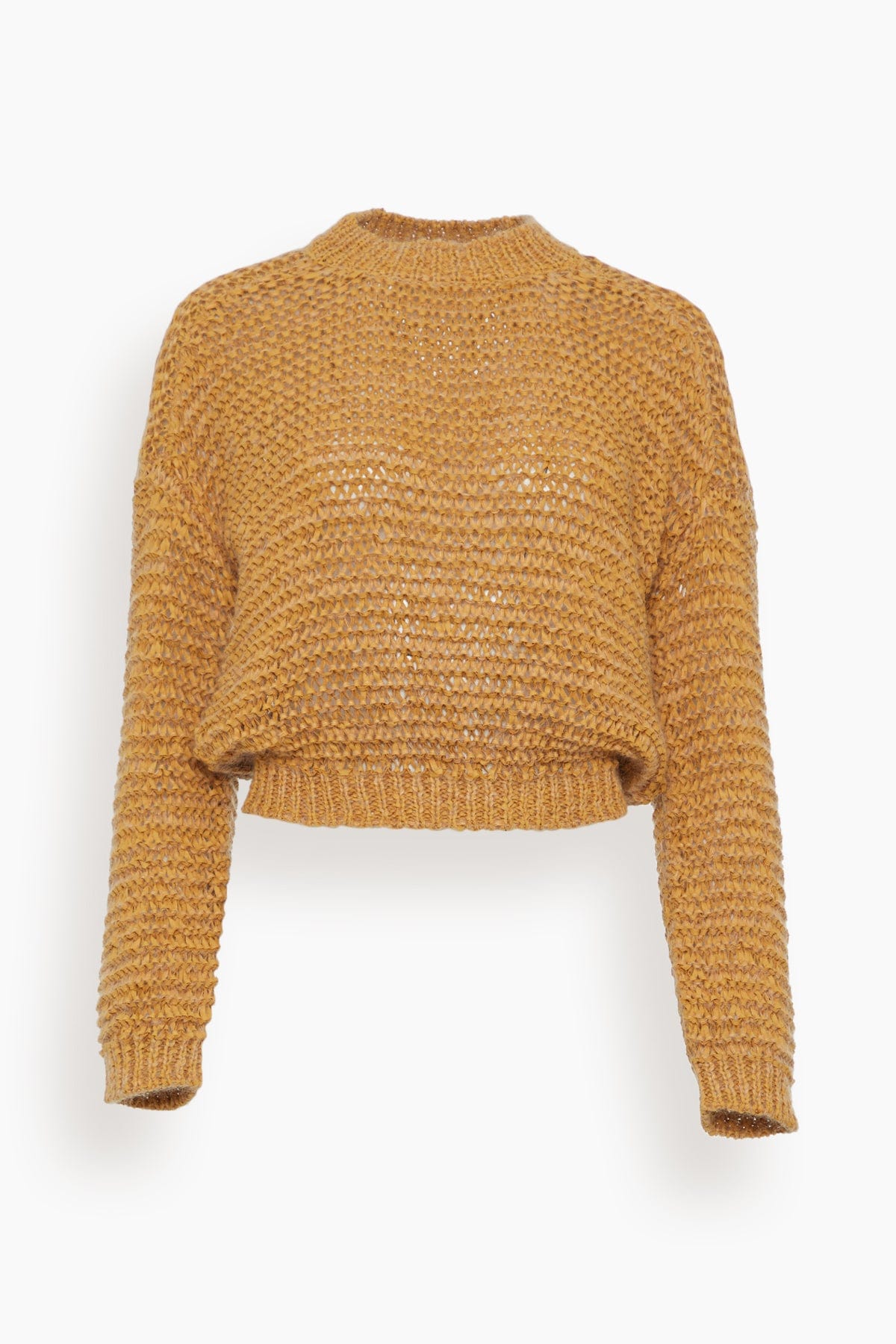 Chamois Tape Roundneck Sweater in Honey