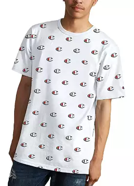 Champion Heritage Tee All Over Script T1919S