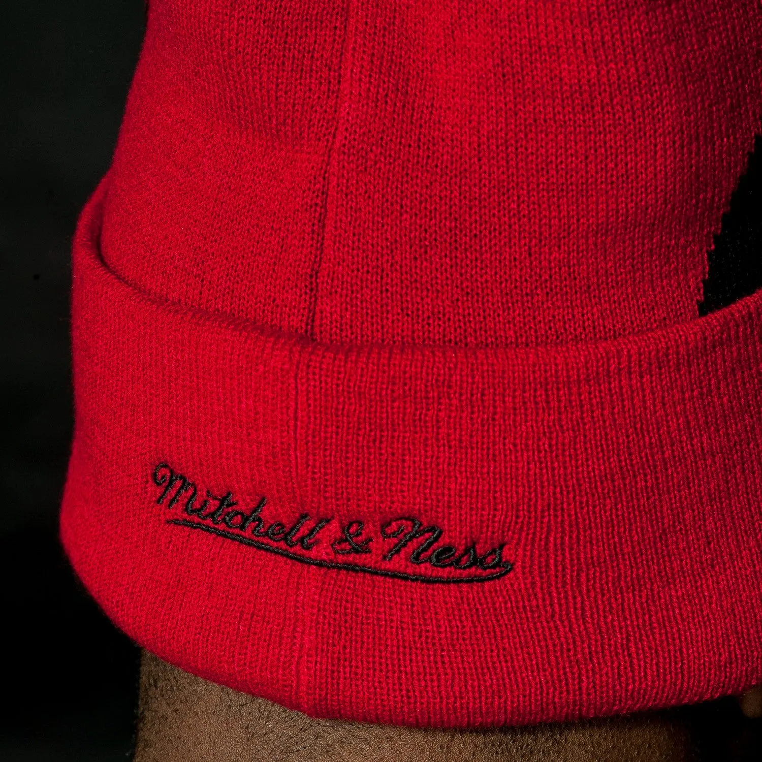 Corporate x Mitchell & Ness Beanie (Red/Black)