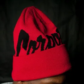 Corporate x Mitchell & Ness Beanie (Red/Black)