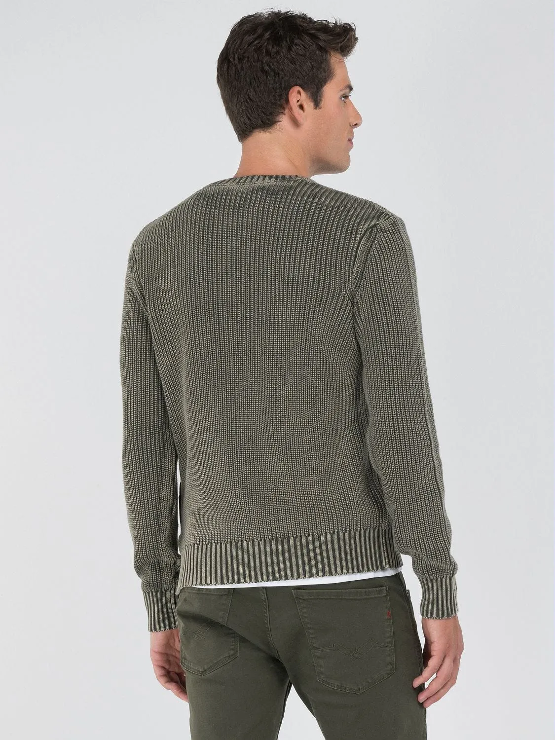 COTTON CREW-NECK SWEATER