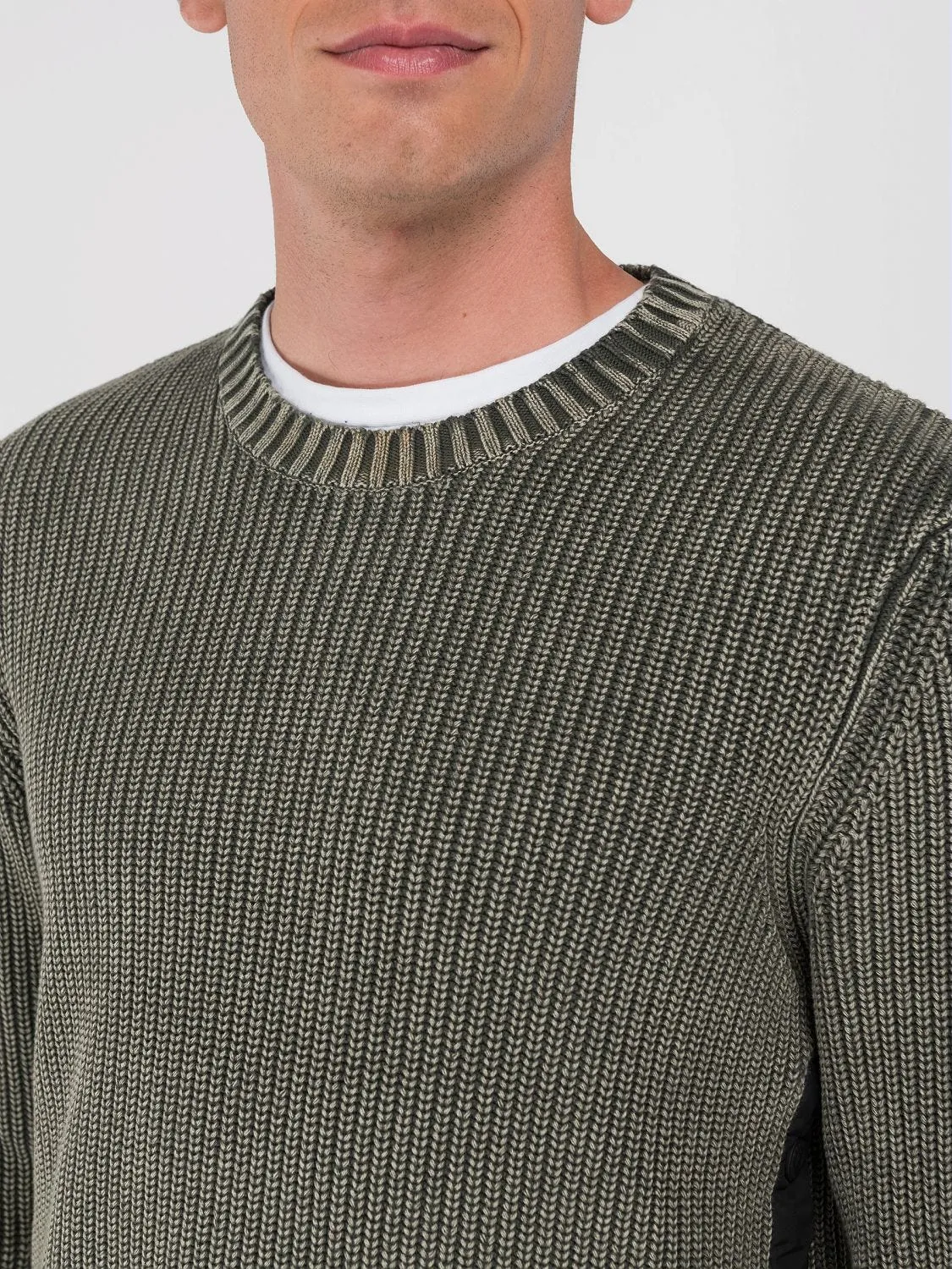 COTTON CREW-NECK SWEATER