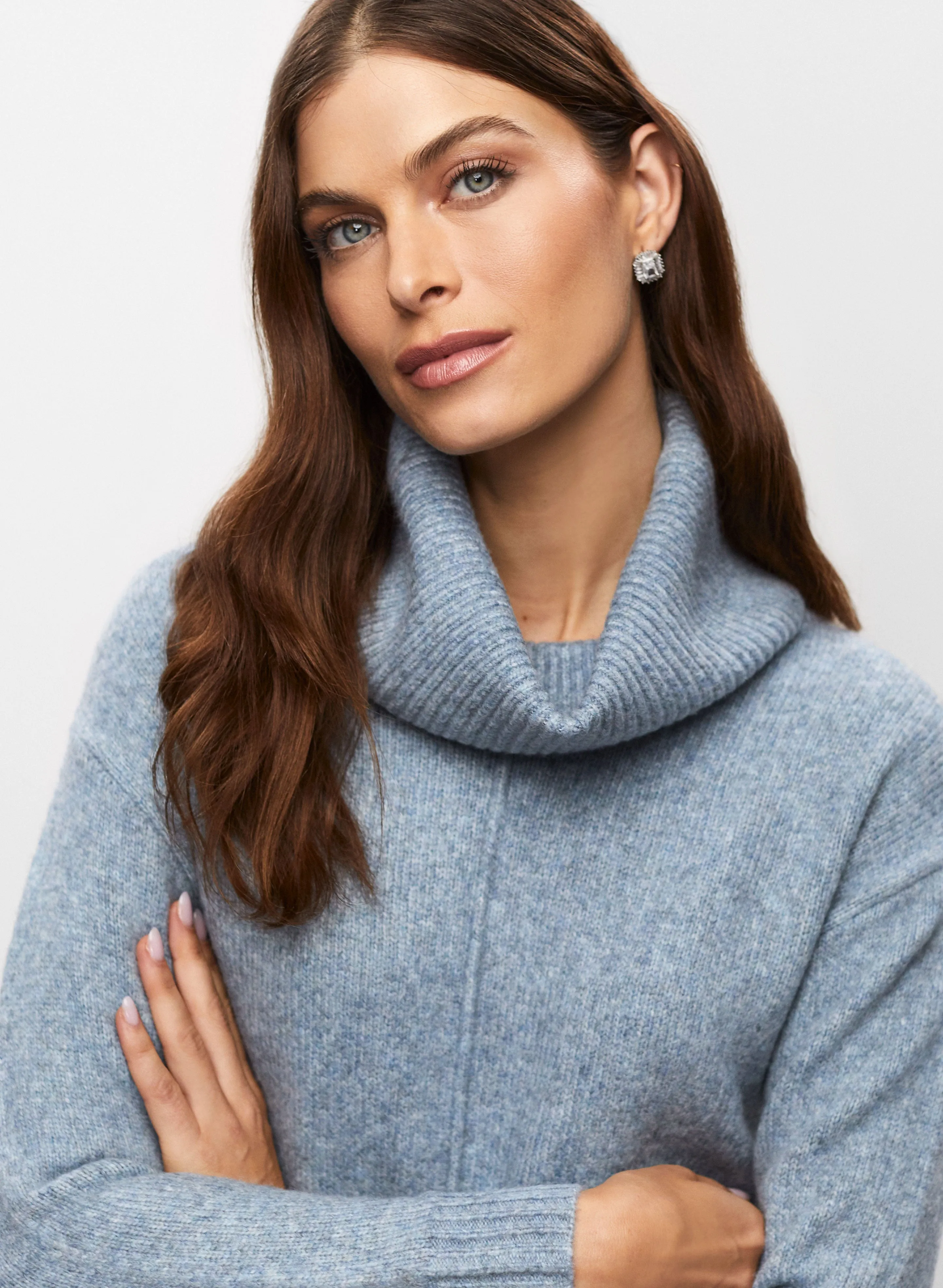 Cowl Neck Tunic Sweater