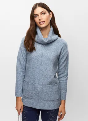 Cowl Neck Tunic Sweater