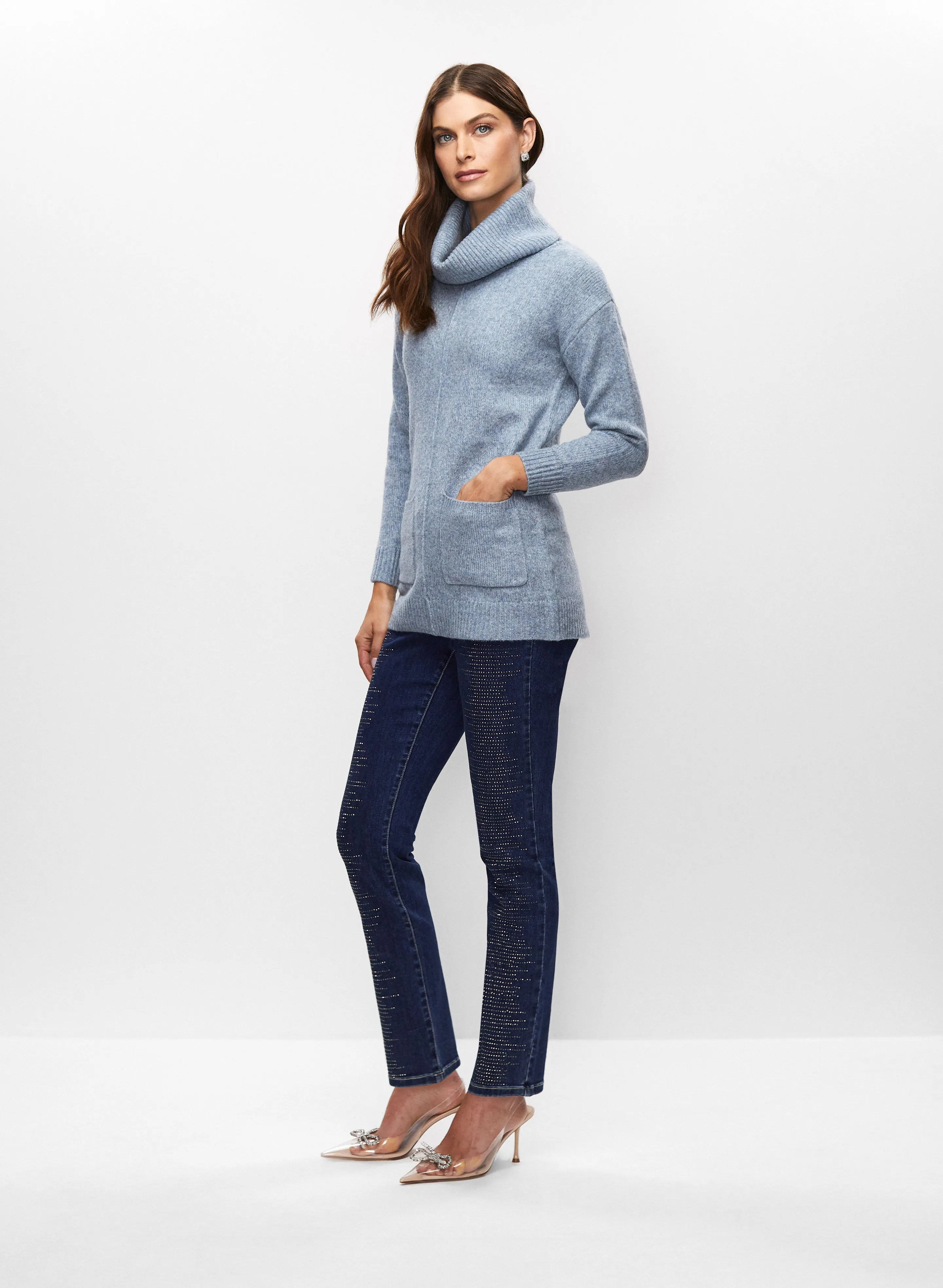 Cowl Neck Tunic Sweater