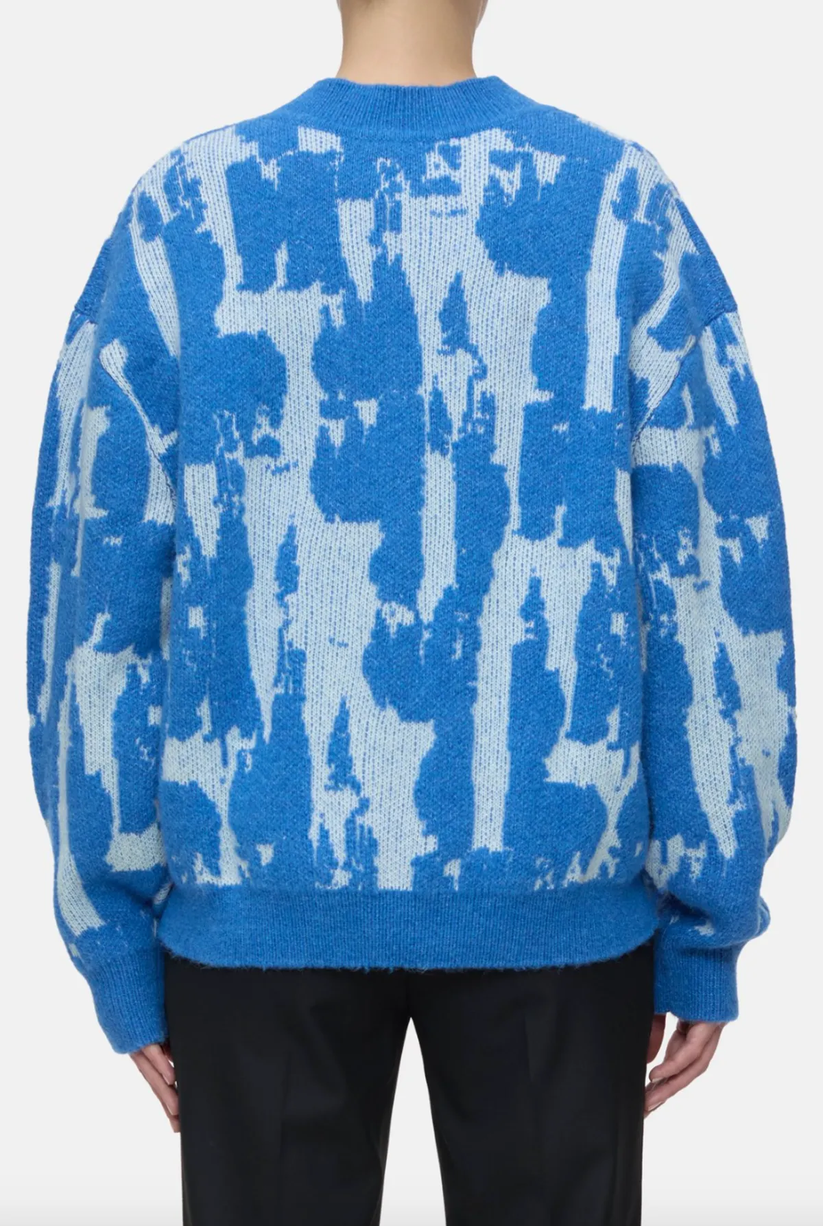 Crew Neck Jacquard Sweater