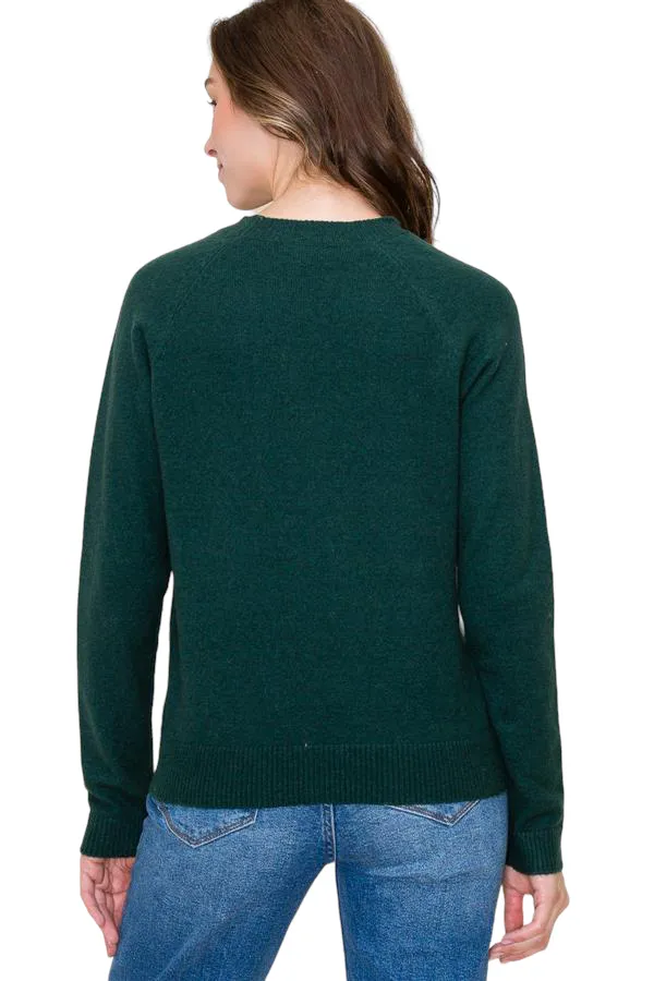 CREWNECK RAGLAN SLEEVE SWEATER