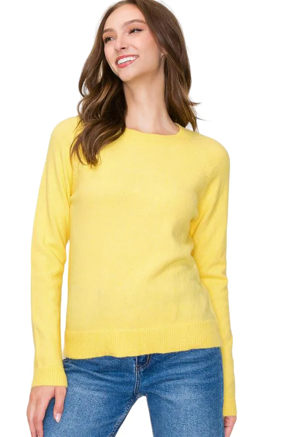 CREWNECK RAGLAN SLEEVE SWEATER