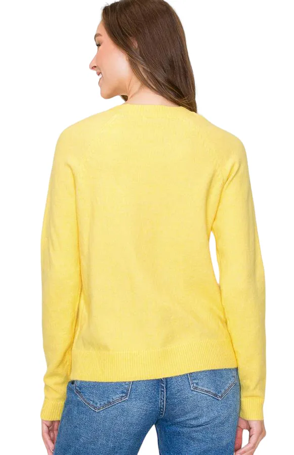 CREWNECK RAGLAN SLEEVE SWEATER