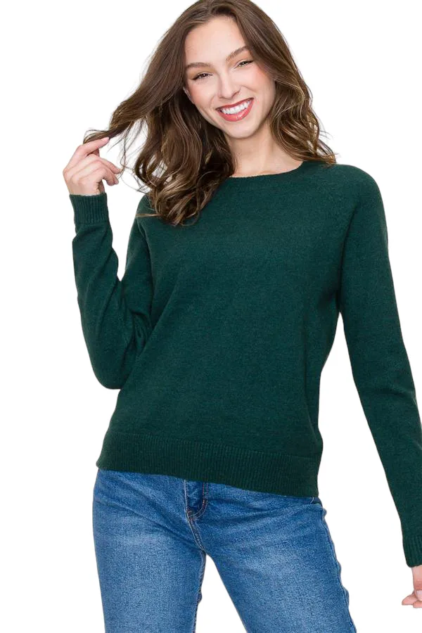 CREWNECK RAGLAN SLEEVE SWEATER