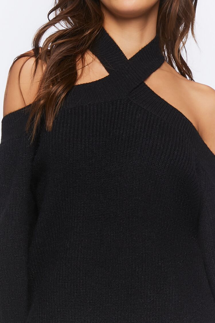 Crisscross Off-the-Shoulder Sweater