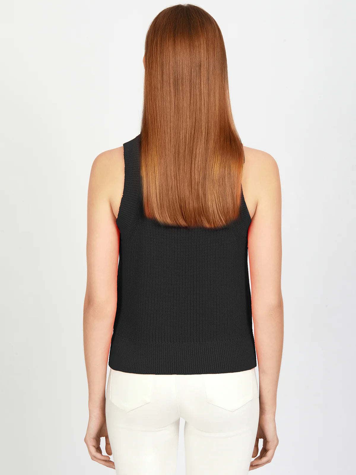 Demi High Neck Crew Sweater Tank