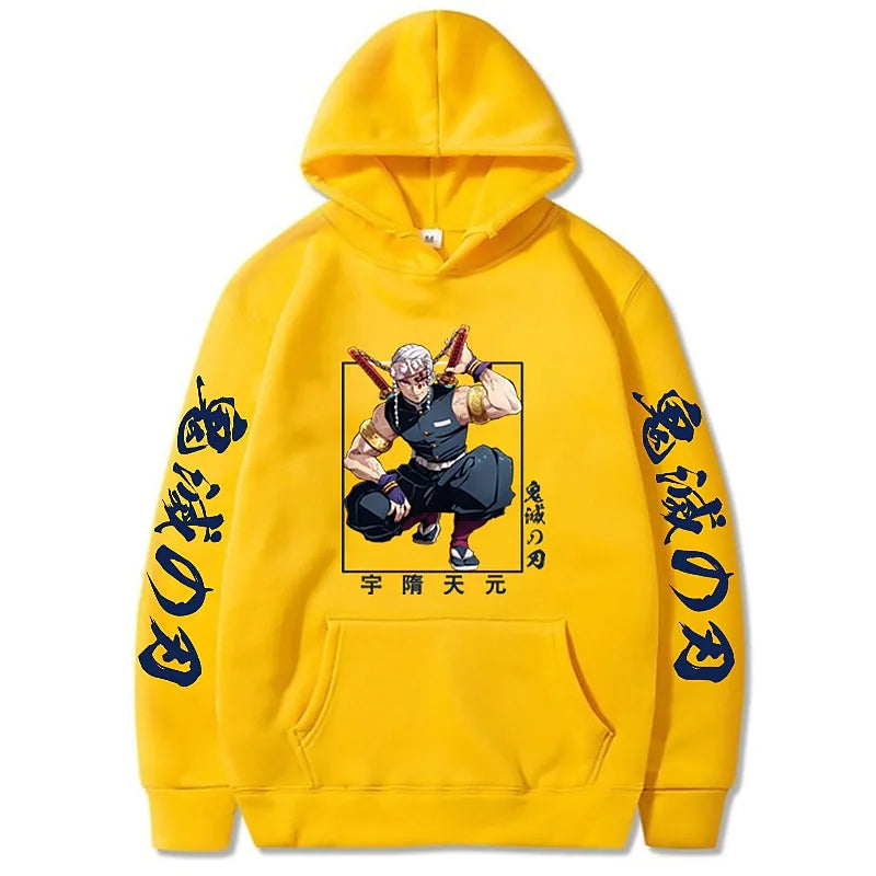 Demon Slayer Anime Hoodie Streetwear Casual Pullover Hoodie