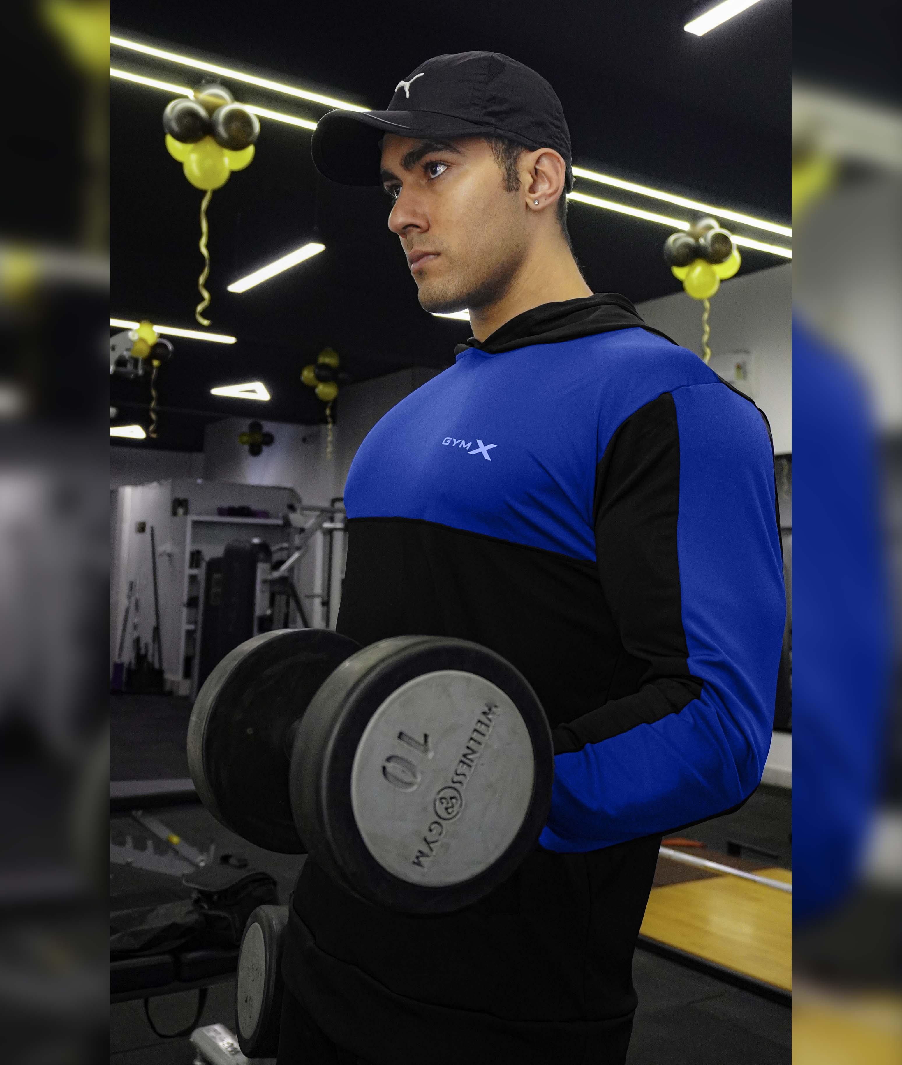 Dual Edition GymX Pullover: Electric Blue - Sale