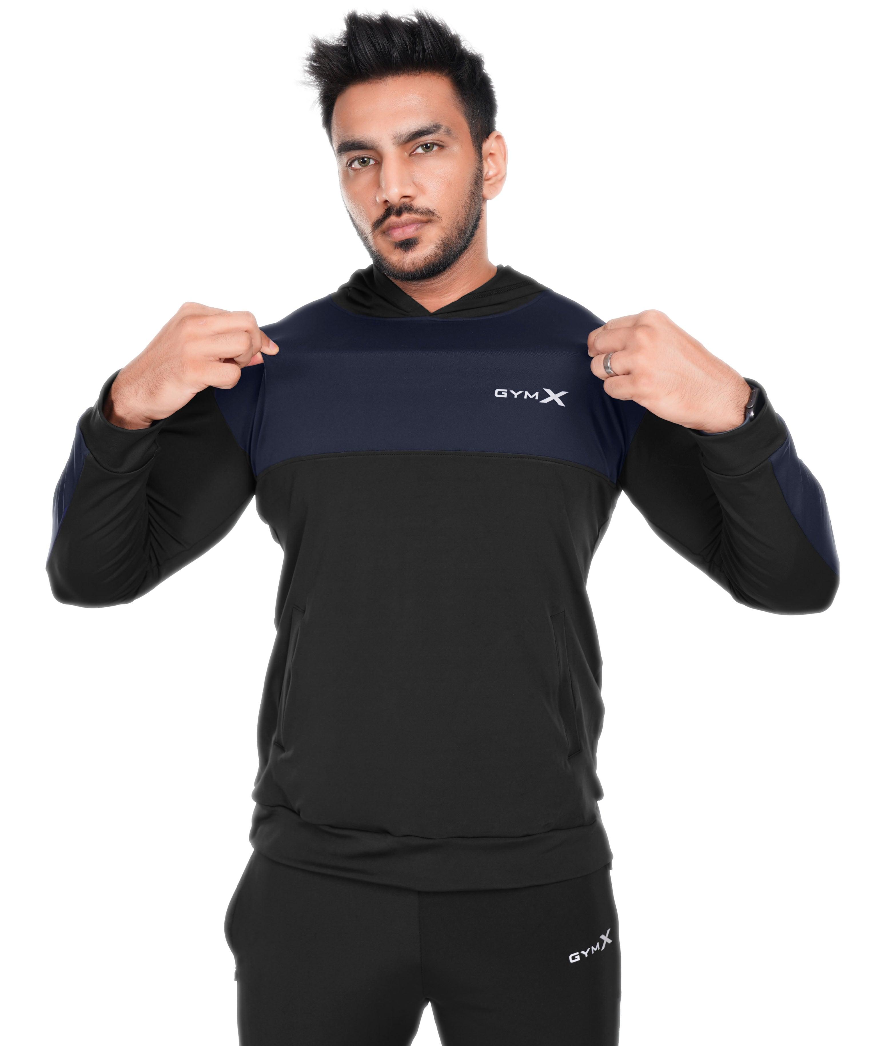 Dual Edition GymX Pullover: Navy Blue - Sale