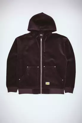 FA KO Corduroy Zip Hoodie - Black